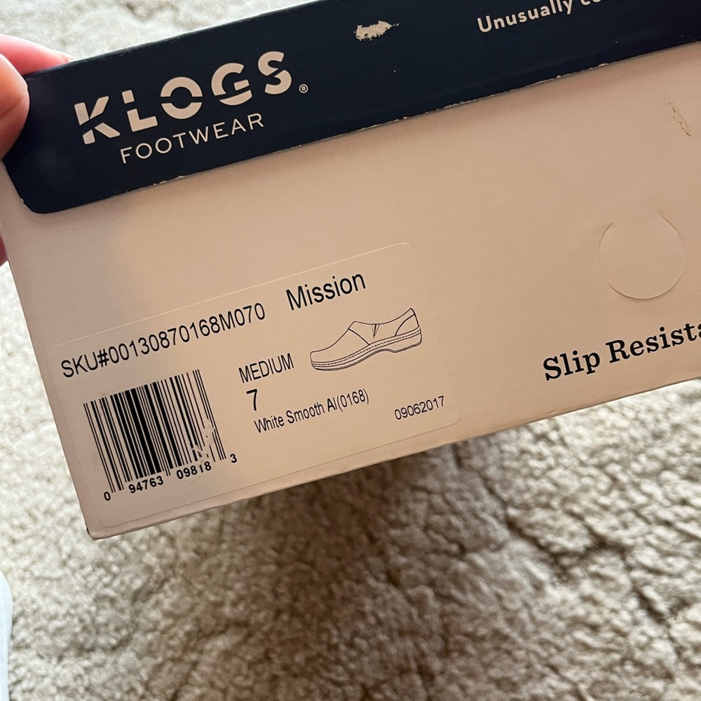 NEW KLOGS Footwear White Slip-On Shoes